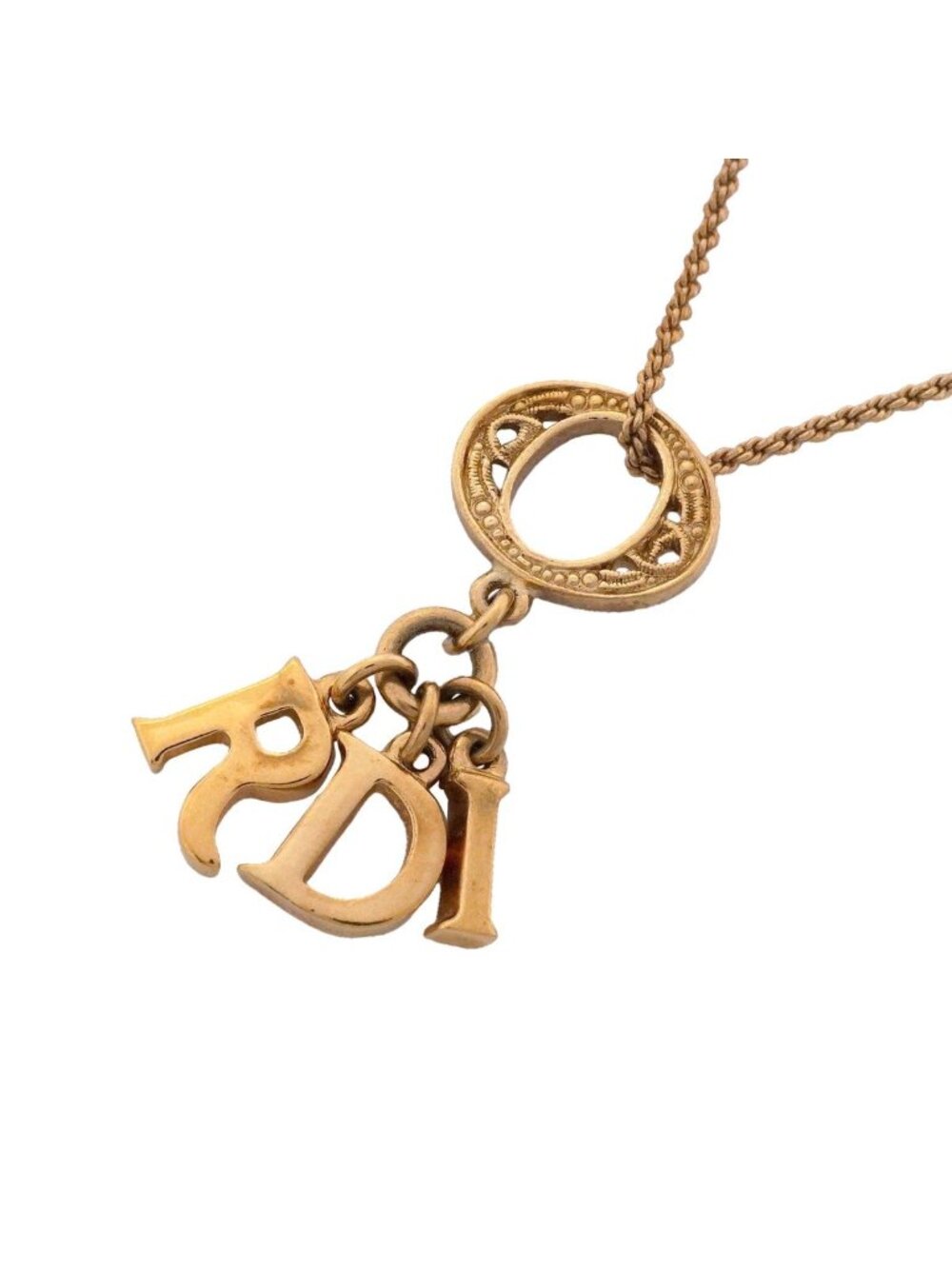Dior Necklace Logo Gold Plated